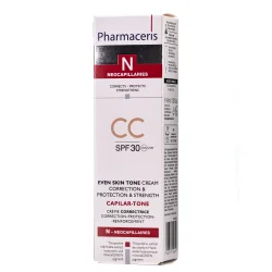 Тонирующий крем СС Pharmaceris N (Фармацерис Н) Capilar-tone для куперозной и гиперчувствительной кожи, 40 мл