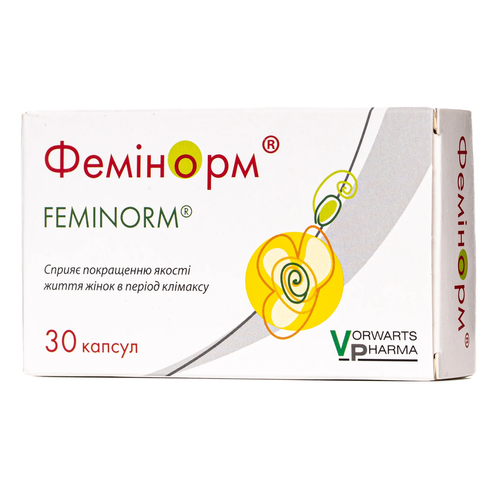 Фемінорм капсули для зменшення симптомів клімактеричного періоду, 30 шт.