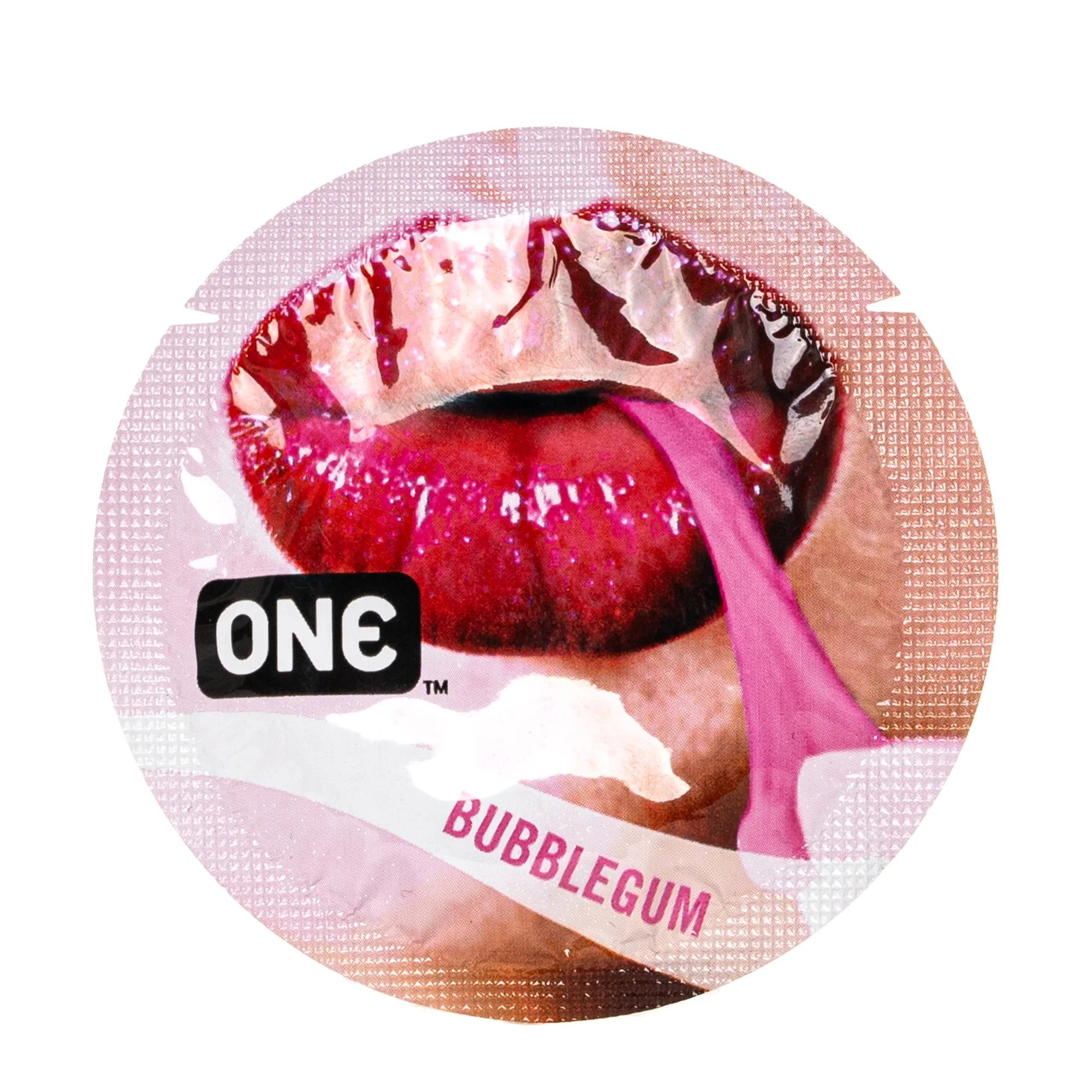 Презерватив One (Ван) Флавор Вейвс Баблгам фіолетовий, 1 шт.