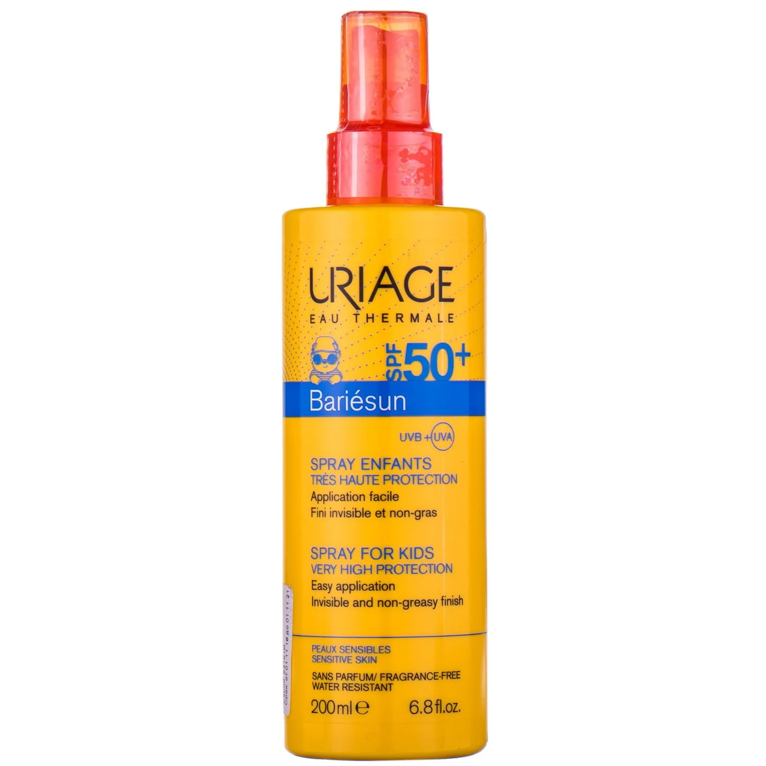 Сонцезахисний спрей для дітей Uriage (Урьяж) Bariesun SPF50+ зволожуючий, 200 мл