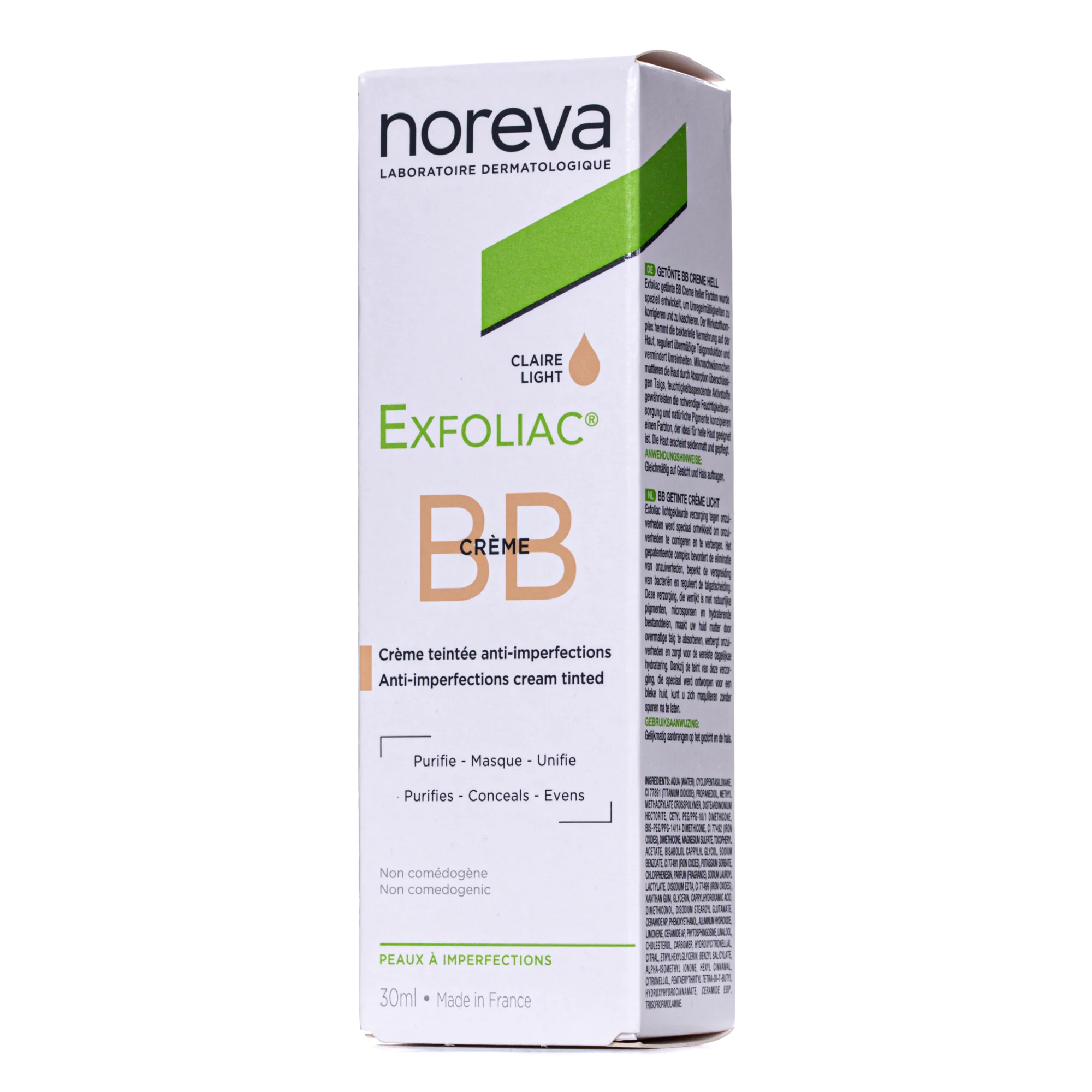 ВВ-крем Noreva Exfoliac (Норева Ексфоліак ББ), 30 мл