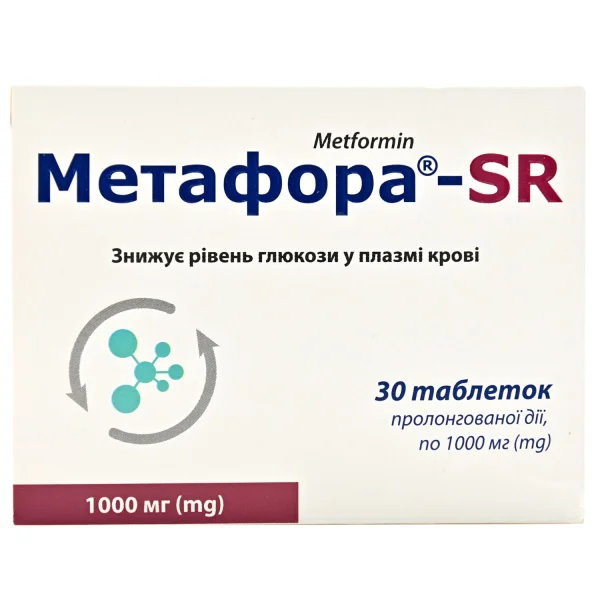 Метафора SR таблетки по 1000 мг, 30 шт.