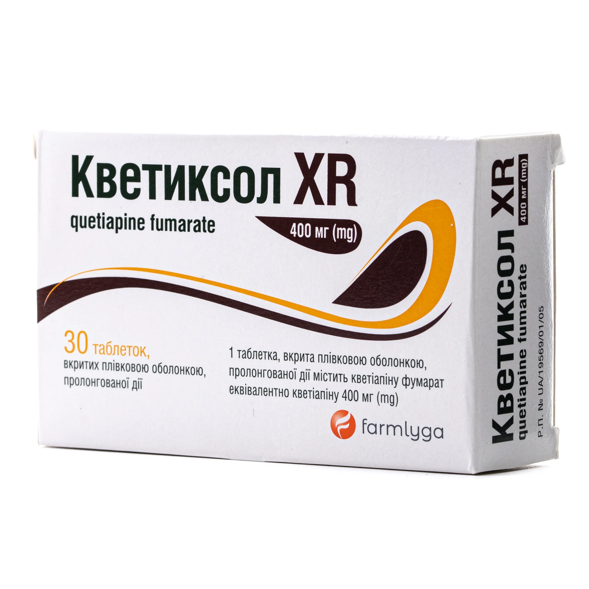 Кветиксол XR таблетки по 400 мг, 30 шт.