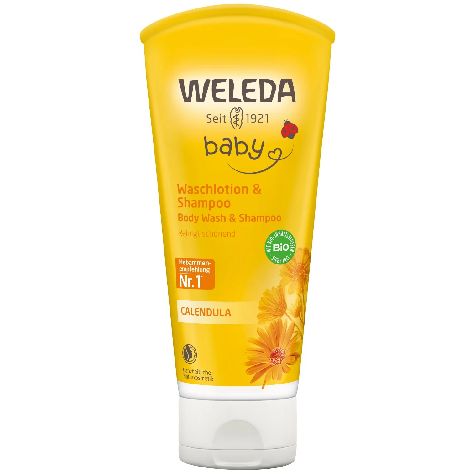 Шампунь-гель дитячий Weleda (Веледа) для тіла та волосся з календулою, 200 мл