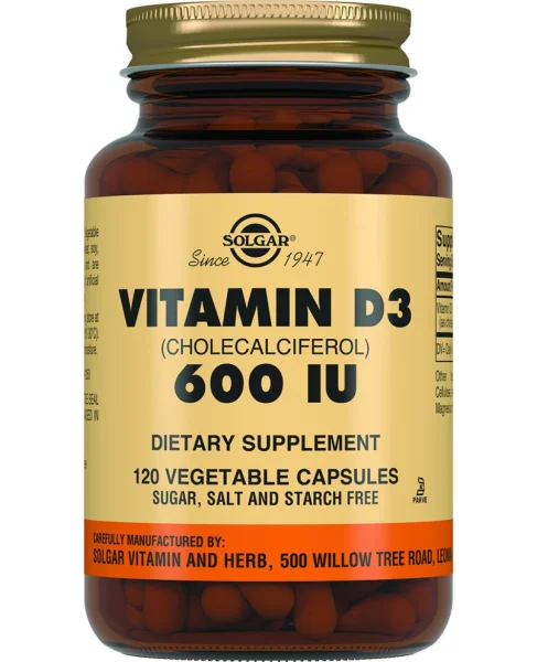 Солгар Витамин D3 капсулы по 600 МЕ, 120 шт.