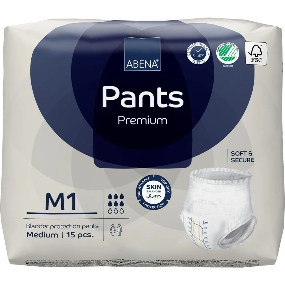 Підгузки-трусики для дорослих Abena (Абена) Abri-Flex Premium М1 (80-110 см), 14 шт.