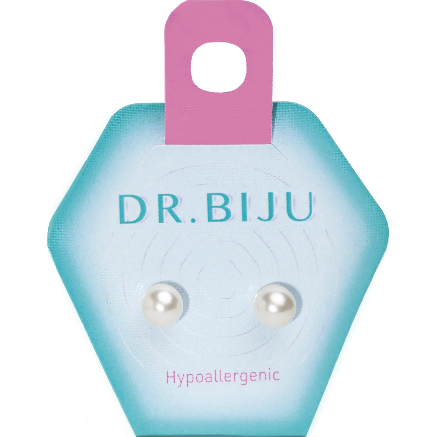 Сережки Доктор Біжю (Dr. Biju) Біла Перлина 6,0 мм, 1 пара