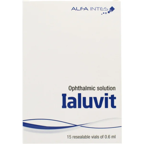 Ялувит (IALUVIT) раствор офтальмологический для восстановления роговицы глаза во флаконах по 0,6 мл, 15 шт.