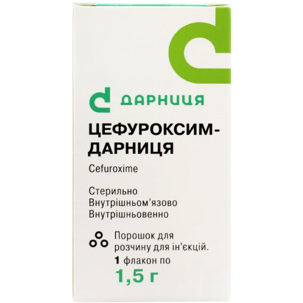 Цефуроксим-Дарниця порошок для ін'єкцій по 1500 мг, 1 шт.