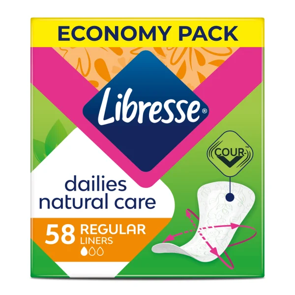 Прокладки ежедневные Libresse (Либрес) Dailies Natural Care, 58 шт.