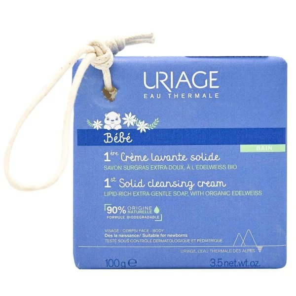 URIAGE (Урьяж) крем-мыло детское с органическим эдельвейсом, 100 г