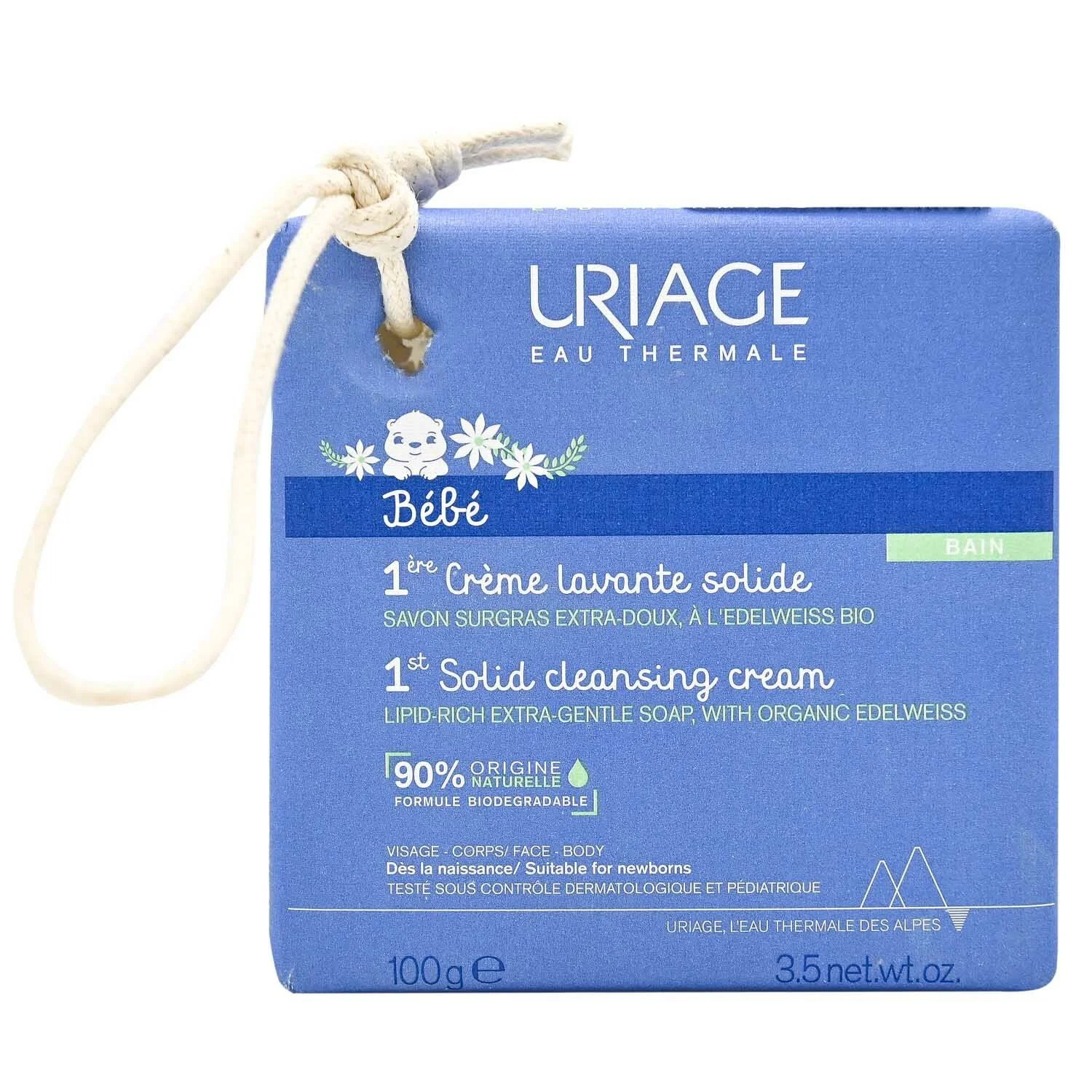 Крем-мило Uriage (Урьяж) дитяче з органічним едельвейсом, 100 г