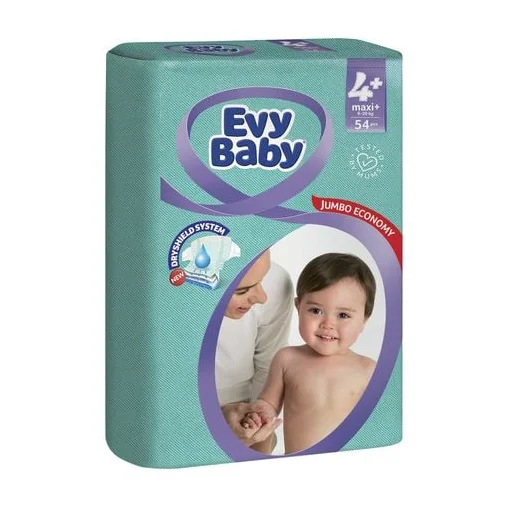 Підгузники Evy Baby (Еві Бебі) Maxi Jumbo 4+ (9-20кг), 54 шт.