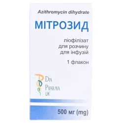 Мітрозид ліофілізат для розчину для інфузій, 500 мг