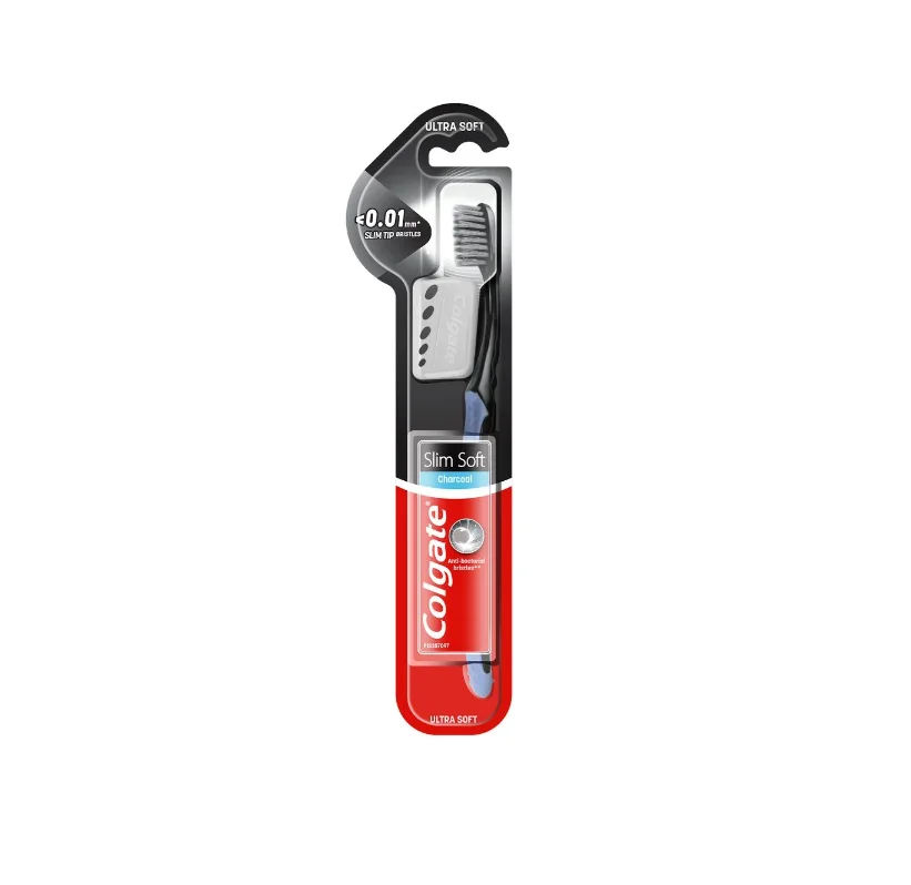 Зубна щітка Colgate Slim Soft Charcoal м’яка для захисту ясен, 1 шт.