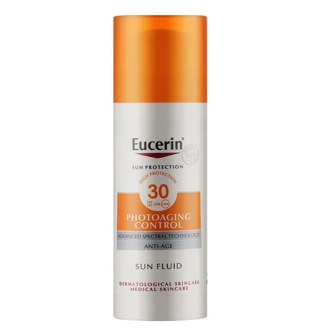 Сонцезахисний флюїд для нормальної шкіри обличчя Еуцерин (Eucerin) СПФ30
