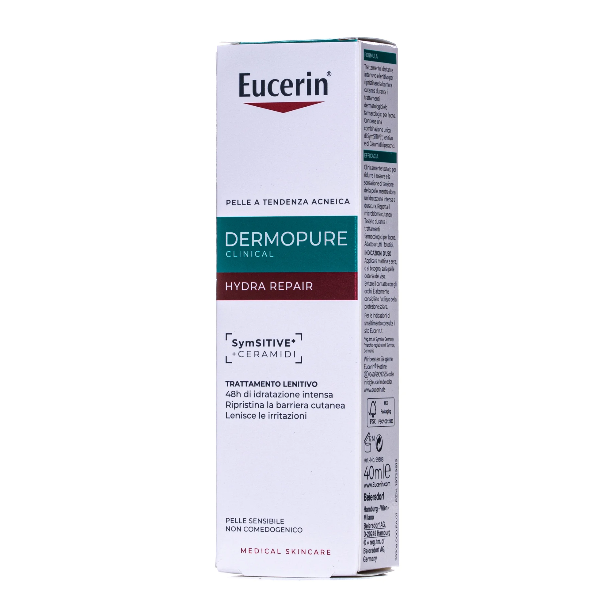 Засіб для обличчя Eucerin (Юцерин) DermoPure Clinical зволожуючий та заспокійливий для проблемної шкіри, 40 мл