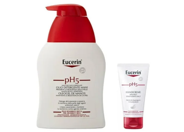 Набор Eucerin (Эуцерин) Очистка и уход за чувствительной кожей рук, pH5, 1 шт.