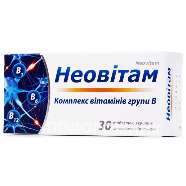 Неовита комплекс витаминов группы В таблетки, 30 шт.