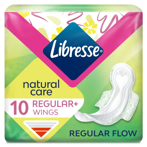 Прокладки гігієнічні жіночі LIBRESSE (Лібрес) Natural Care Ultra (Нейчерал Кеа Ультра) Нормал, 10 шт.