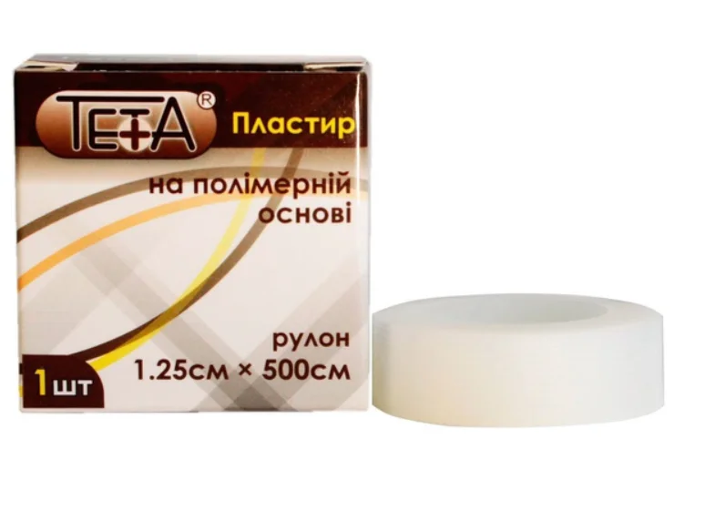 Пластир медичний Teta (Тета) на полімерній основі 1,25 х 500 см, 1 шт.