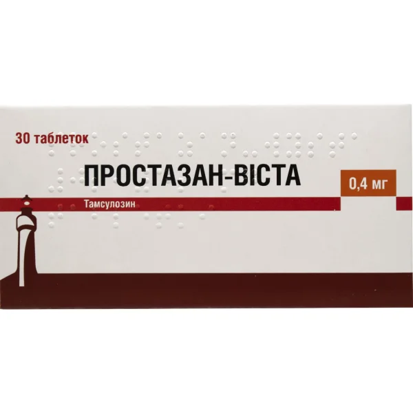 Простазан-Виста таблетки пролонгированного действия по 0,4 мг, 30 шт.
