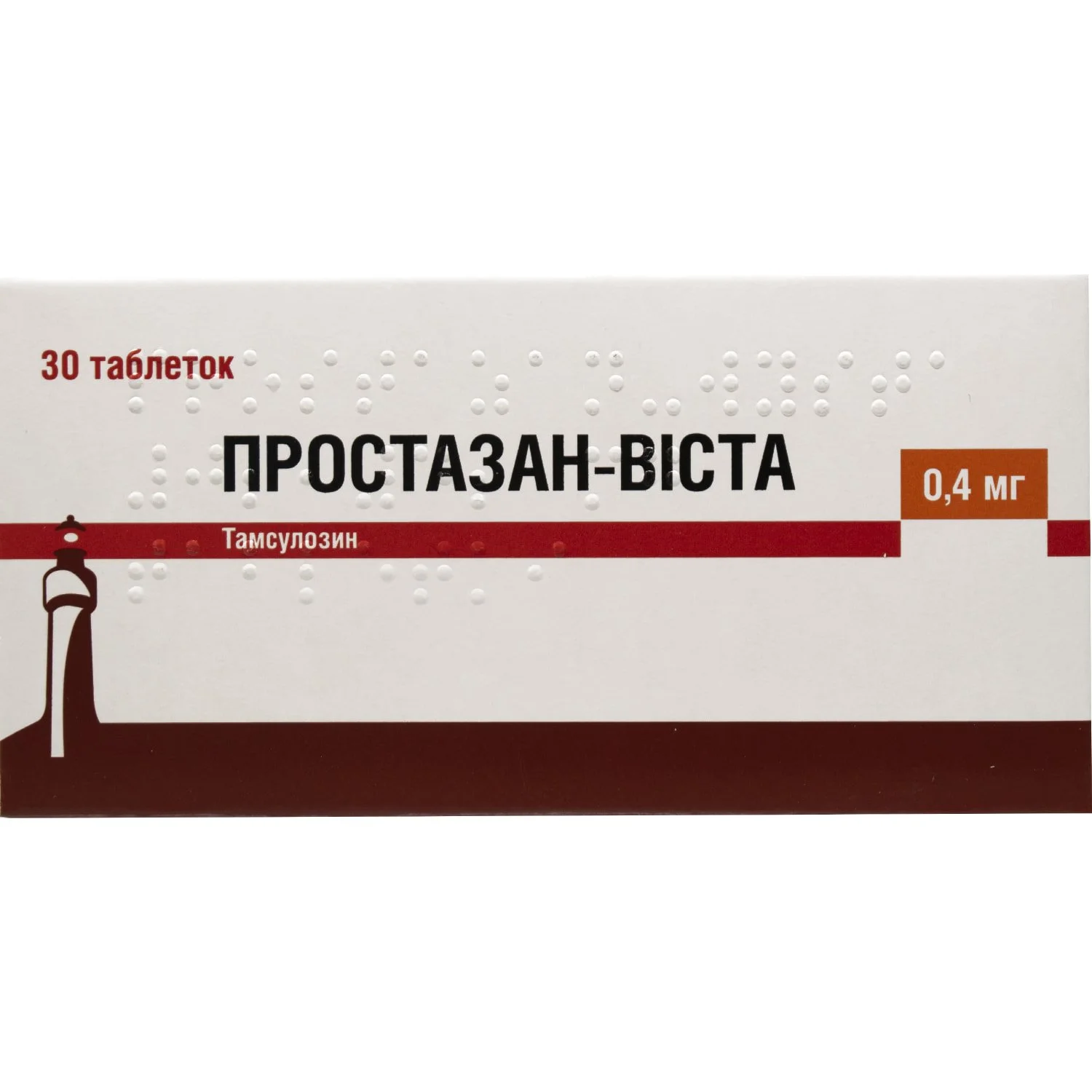 Простазан-Віста таблетки пролонгованої дії по 0,4 мг, 30 шт.