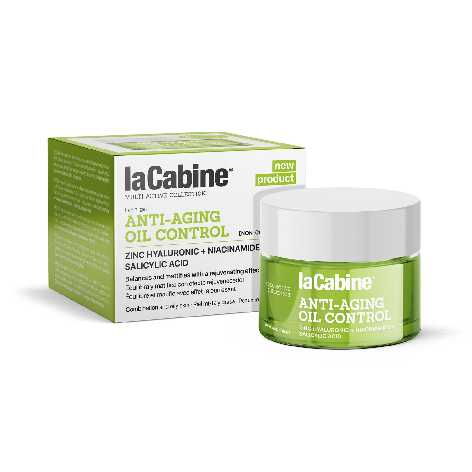 Крем-гель La Cabine (Ла Кабіне) Anti Aging Oil Control для комбінованої та жирної шкіри, 50 мл