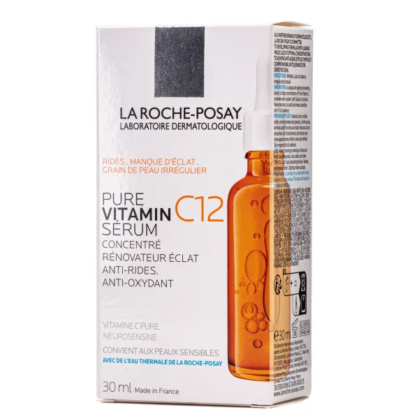 Сироватка-антиоксидант для обличчя La Roche-Posay (Ля Рош-Позе) Pure Vitamin С12 проти зморшок, для оновлення сяяння шкіри обличчя, 30 мл