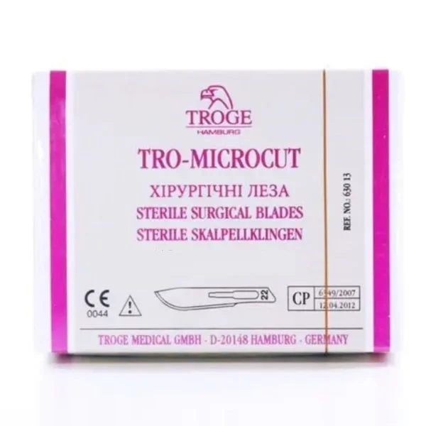 Леза TRO-Microcut до скальпелів, Тройдж Медікал (Troge Medical), 15 шт.