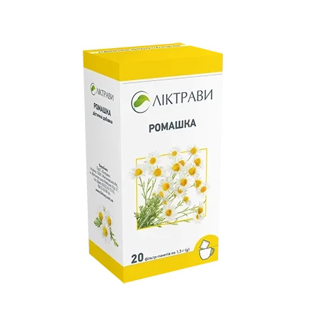 Ромашка у фільтр-пакеті по 1,3 г, 20 шт.