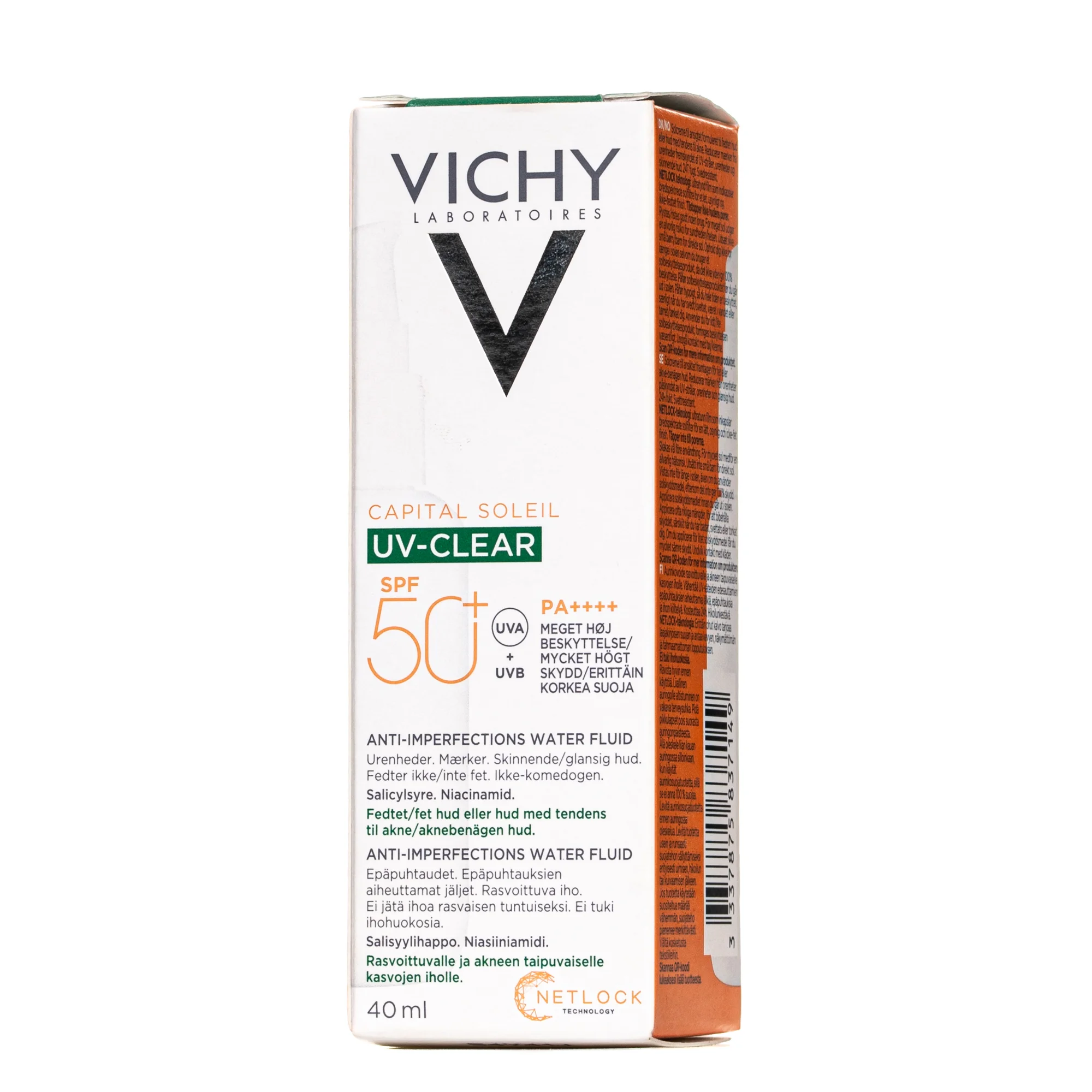 Сонцезахисний флюїд для обличчя Vichy (Віши) Capital Soleil для жирної шкіри SPF50+, 40 мл