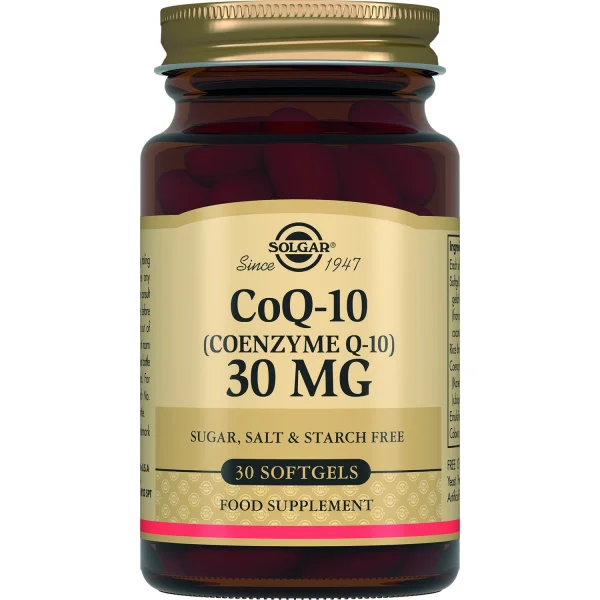 Солгар Коензим Q-10 капсули по 30 мг, 30 шт.