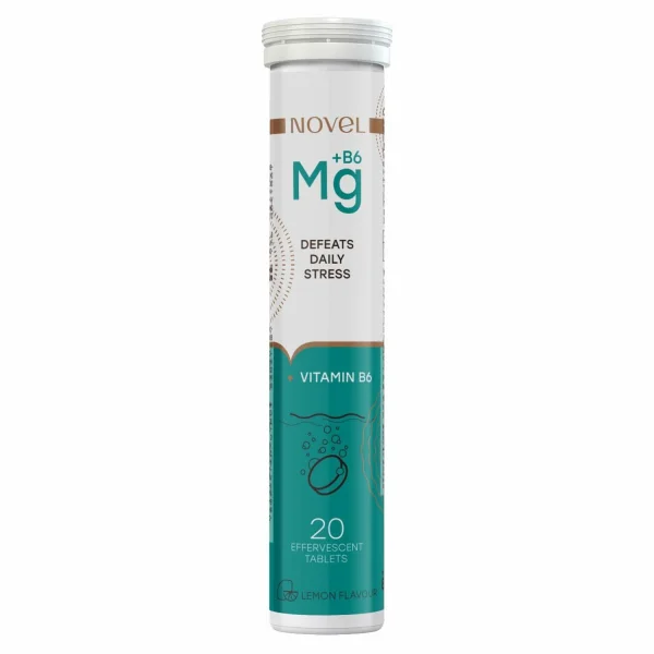 Новель Магнезіум + В6 (Novel Magnesium+B6) таблетки шипучі, 20 шт.