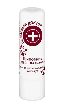 Помада гігієнічна Домашній Доктор, Шипшина з олією жожоба, 3,6 г