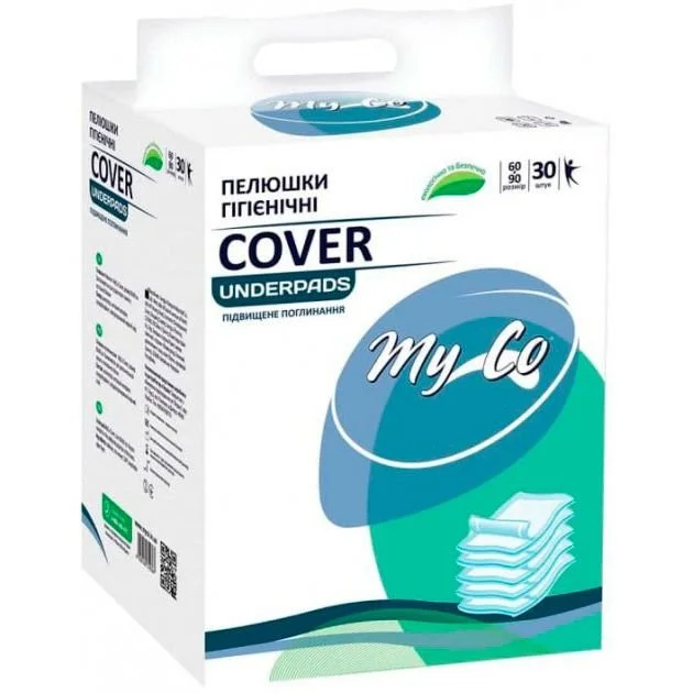 Пелюшки одноразові гігієнічні МуСо Cover розмір 60 х 90 см, 30 шт.