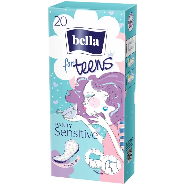 Прокладки ежедневные Белла фор Тинс (Bella for Teens) для чувствительной кожи, 20 шт.