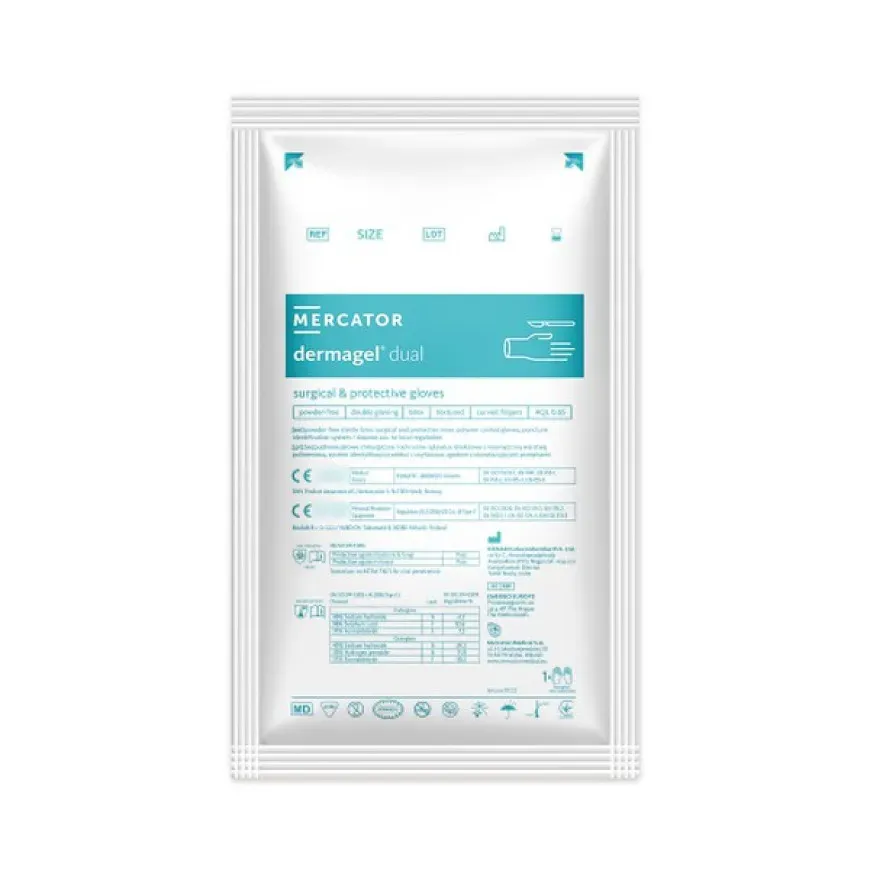 Рукавиці стерильні Mercator Medical (Меркатор Медікал) розмір 7, 1 пара
