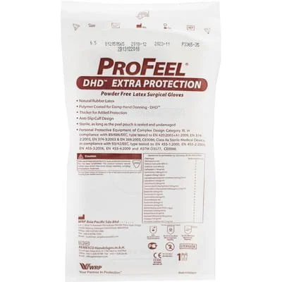  Рукавиці хірургічні Профіл Екстра Протекшн (ProFeel DHD Extra Protection) неприпудрені латексні, розмір 8,5