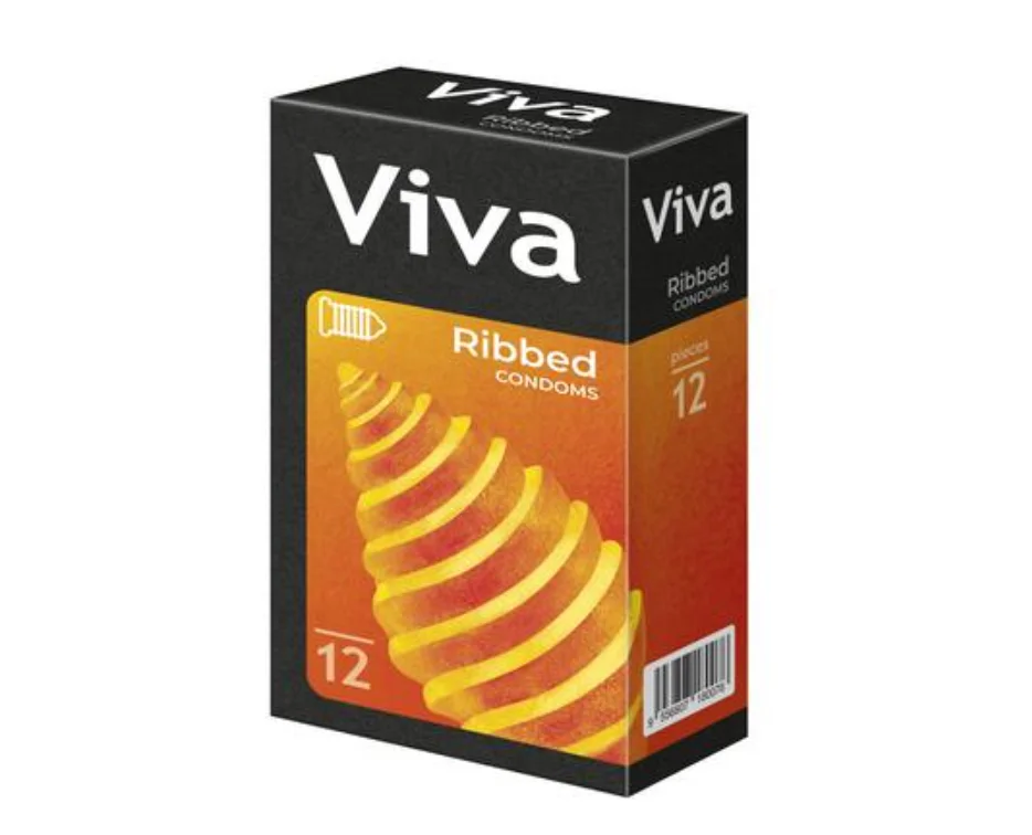 Презервативи Viva (Віва) Ребристі, 12 шт.