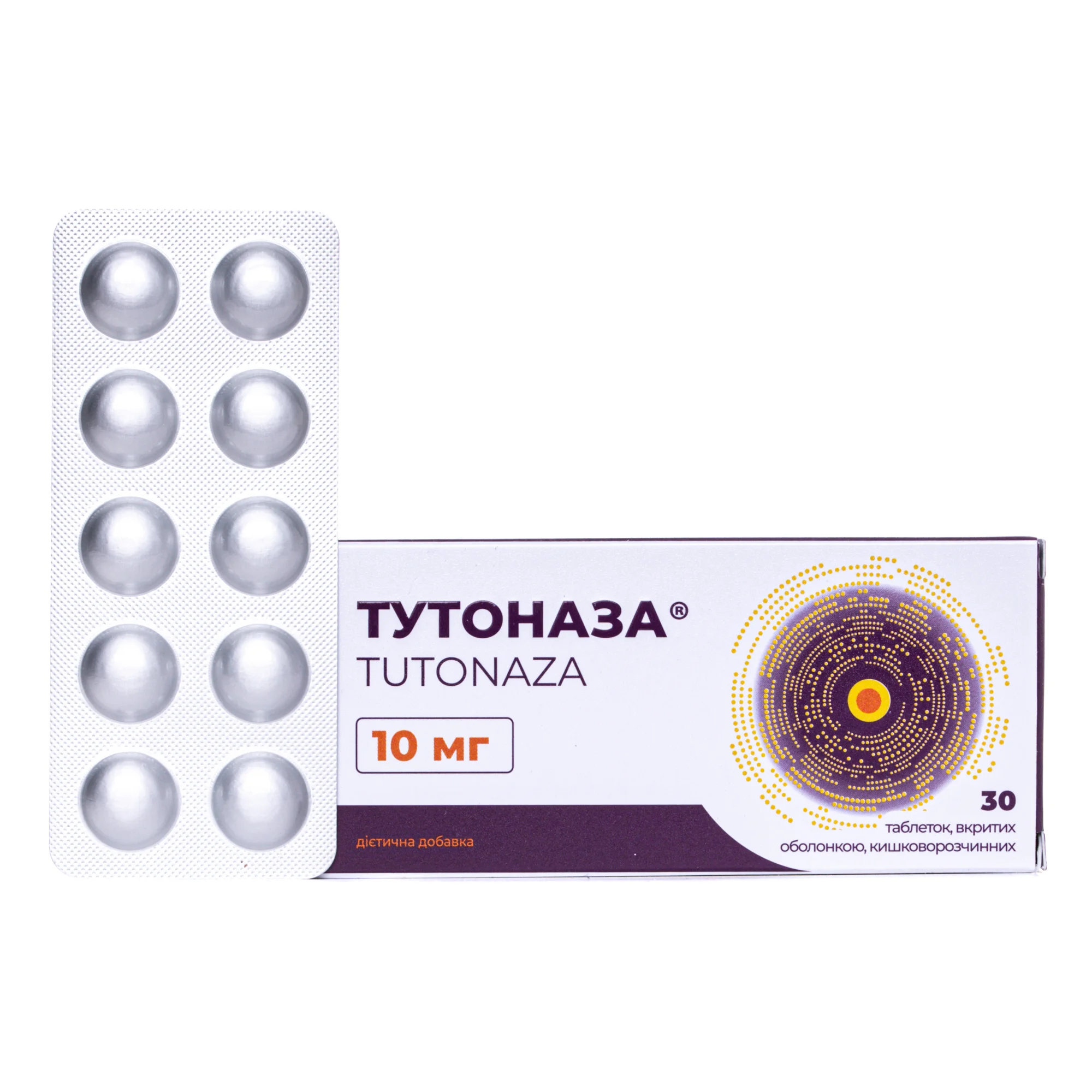 Тутоназа таблетки по 10 мг, 30 шт.