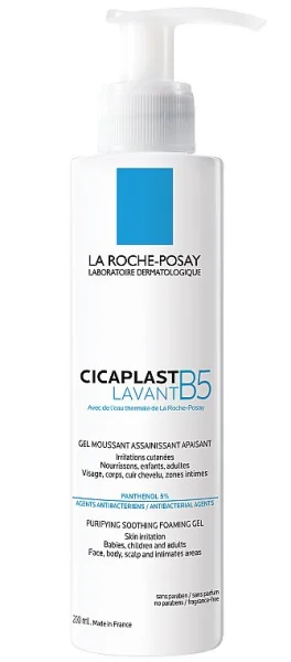 Гель очищающий La Roche-Posay Cicaplast Lavant B5 (Ля Рош-Посе Цикапласт Лавант В5) для успокоения и восстановления кожи детей и взрослых, 200 мл