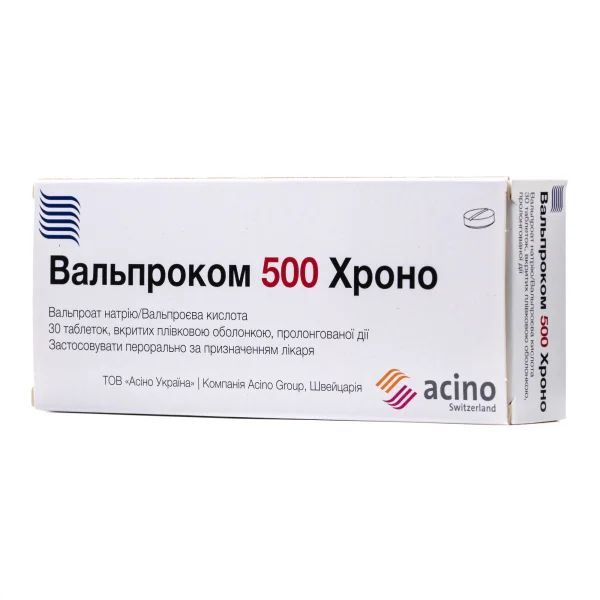 Вальпроком Хроно таблетки по 500 мг, 30 шт.