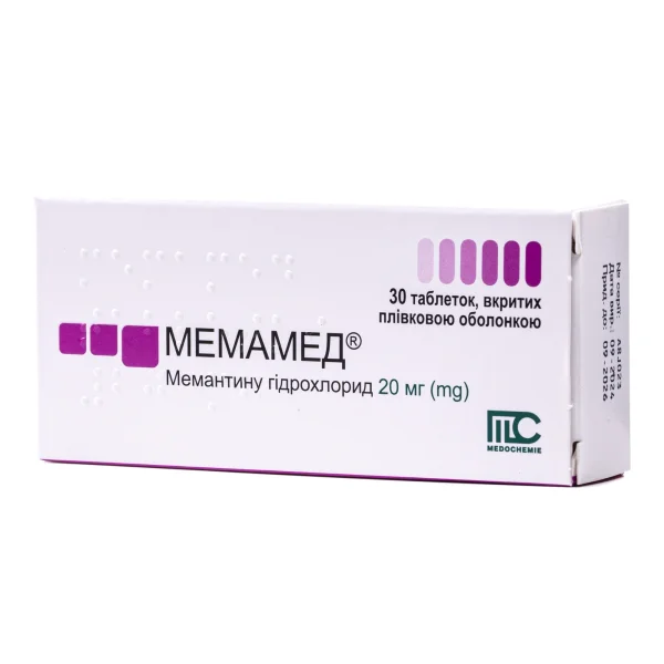 Мемамед таблетки по 20 мг, 30 шт.