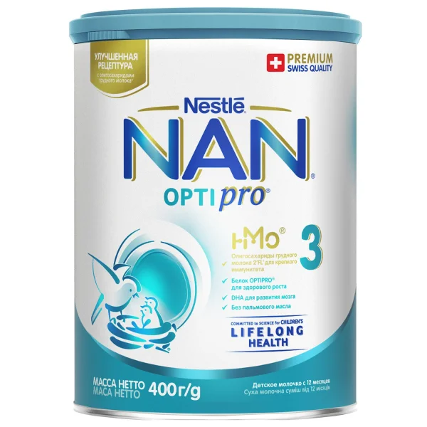 Сухая молочная смесь Нестле (Nestle) НАН – 3, 400 г