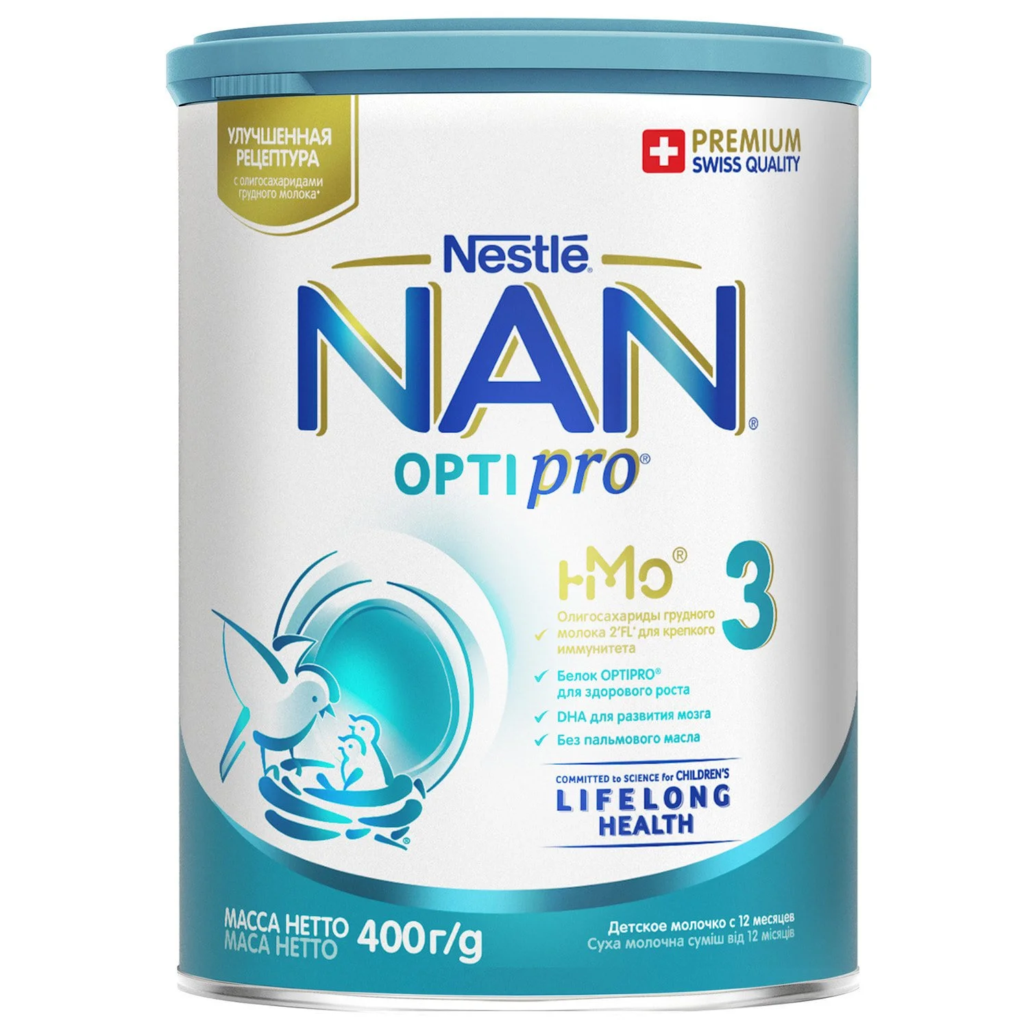 Суха молочна суміш Нестле НАН (Nestle NAN) 3, 400 г