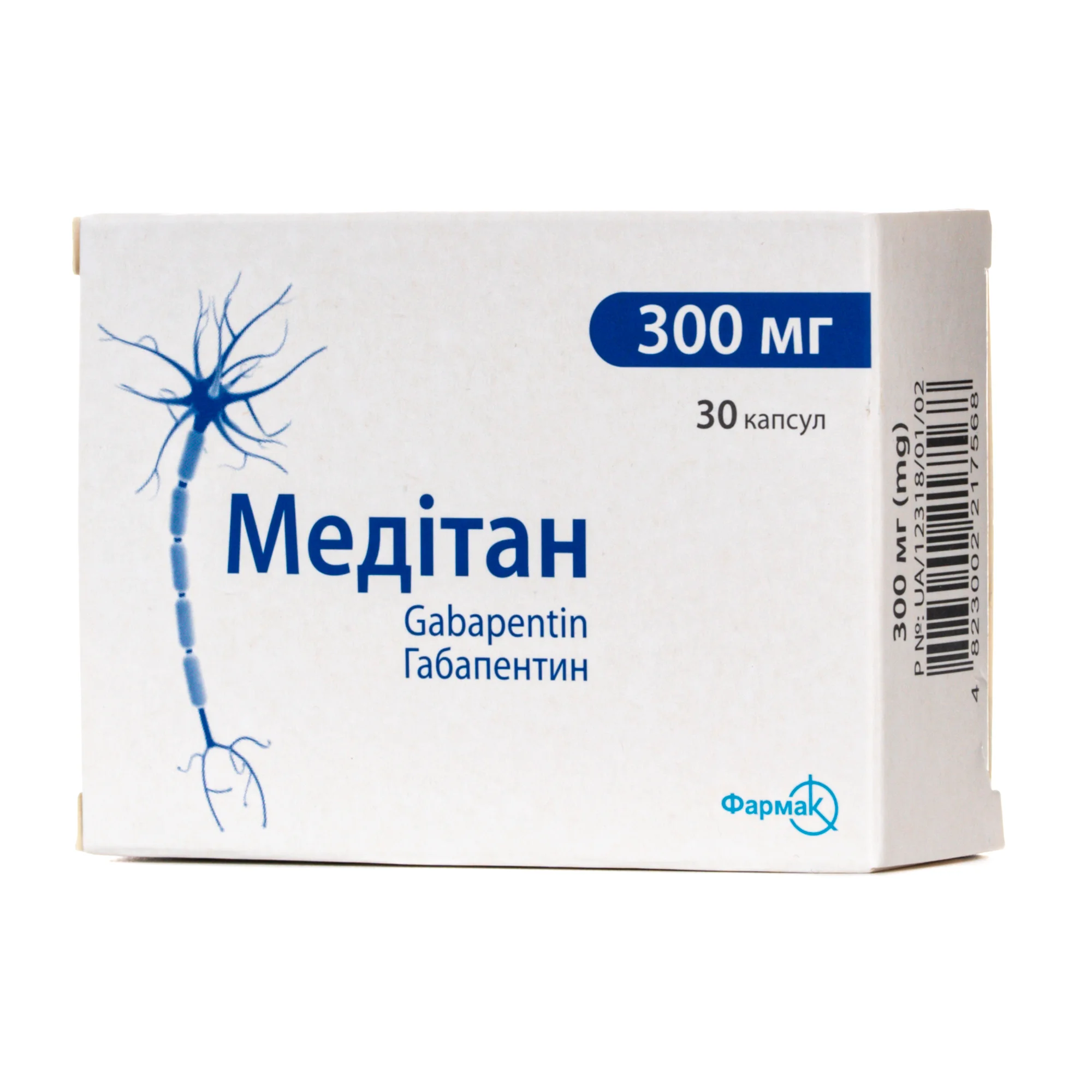 Медітан капсули по 300 мг, 30 шт.
