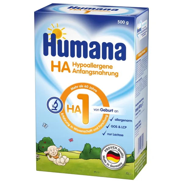 Суха молочна суміш Хумана (Humana) НА - 1 пребіотики і нуклеотиди, 500 г