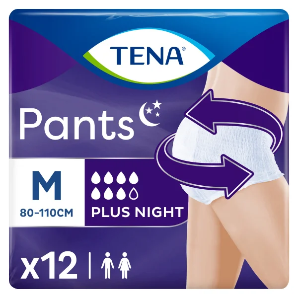 Трусики для дорослих Тена Пантс Плюс Найт М (Tena Pants Plus Night Medium), 12 шт.