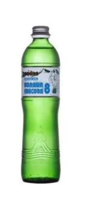 Минеральная вода Поляна квасовая-8 в стеклянной бутылке, 0,5 л